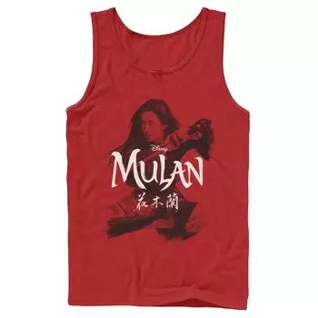 Мужская майка с логотипом Disney Mulan Live Action Mulan Action Pose Licensed Character