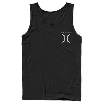 Мужская майка с логотипом Gemini Sign на левой груди Licensed Character