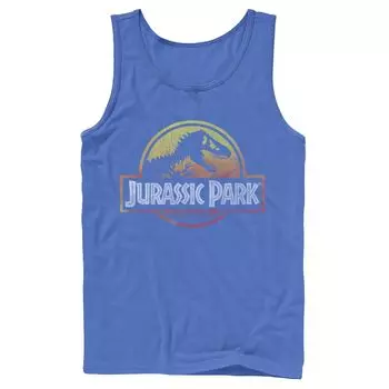 Мужская майка с логотипом Jurassic Park Firey Sunset Licensed Character