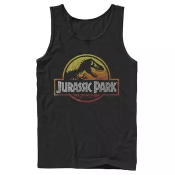 Мужская майка с логотипом Jurassic Park Firey Sunset Licensed Character