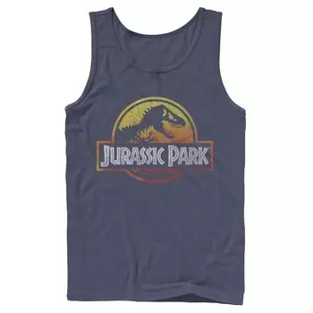 Мужская майка с логотипом Jurassic Park Firey Sunset Licensed Character
