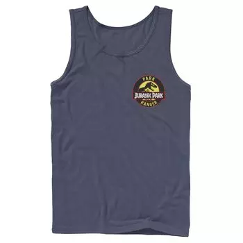 Мужская майка с логотипом Jurassic Park Ranger, черным значком и графическим рисунком Licensed Character
