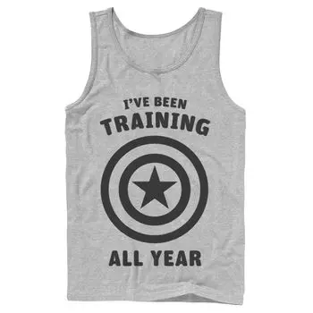 Мужская майка с логотипом Marvel Avengers Captain America Training All Year Licensed Character