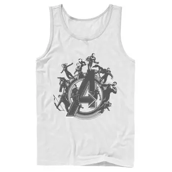 Мужская майка с логотипом Marvel Avengers Endgame Flying Heroes Licensed Character