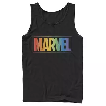Мужская майка с логотипом Marvel Rainbow Gradient Licensed Character