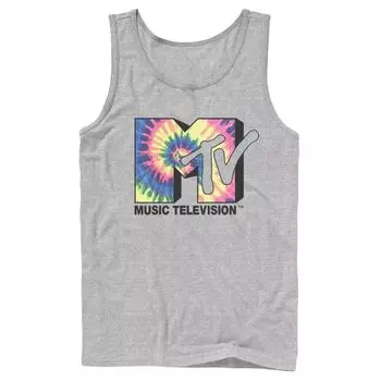 Мужская майка с логотипом MTV Music Television Tie Dye Licensed Character