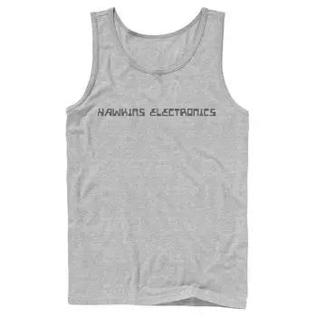 Мужская майка с логотипом Netflix Stranger Things Hawkins Electronics Licensed Character