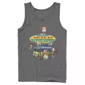 Мужская майка с логотипом Nickelodeon The Wild Thornberrys Family RV