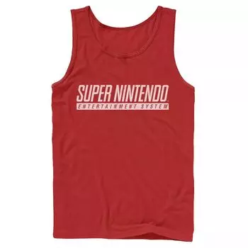 Мужская майка с логотипом Nintendo Super Nintendo Entertainment System Licensed Character