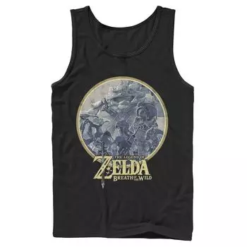 Мужская майка с логотипом Nintendo Zelda Breath Of The Wild Rock Licensed Character