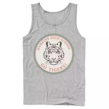 Мужская майка с логотипом «Очень странные дела» Hawkins High School Go Tigers Licensed Character