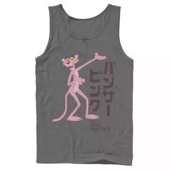 Мужская майка с логотипом Pink Panther Kanji Portrait Licensed Character