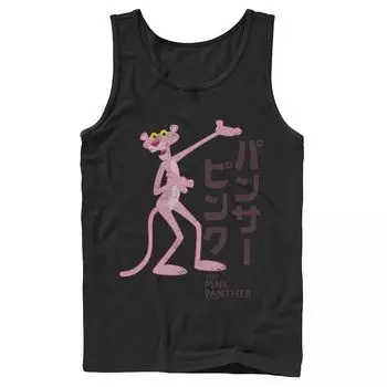 Мужская майка с логотипом Pink Panther Kanji Portrait Licensed Character