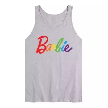 Мужская майка с логотипом Pride Barbie, серый