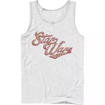 Мужская майка с логотипом Star Wars Cursive Cheetah Licensed Character