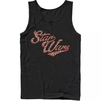 Мужская майка с логотипом Star Wars Cursive Cheetah Licensed Character