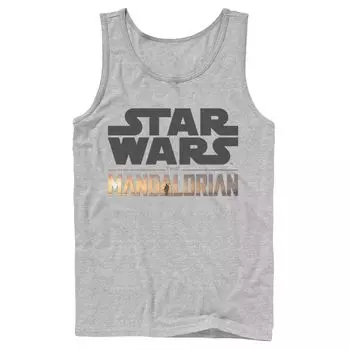 Мужская майка с логотипом Star Wars The Mandalorian Show Licensed Character