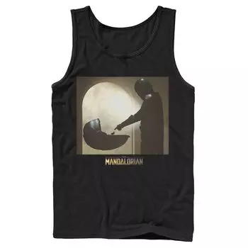 Мужская майка с логотипом Star Wars The Mandalorian The Child Scene Licensed Character