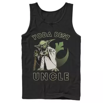 Мужская майка с логотипом Star Wars Yoda Best Uncle Rebel Licensed Character