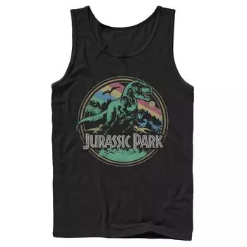 Мужская майка с логотипом в стиле ретро «Парк Юрского периода» T Rex Licensed Character