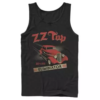 Мужская майка с логотипом ZZ Top Eliminator Hot Rod Licensed Character