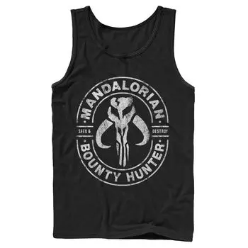 Мужская майка с маркой Star Wars The Mandalorian Bounty Hunter Licensed Character