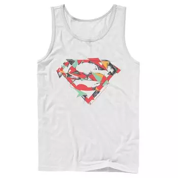 Мужская майка с многоугольным логотипом на груди и логотипом DC Comics Superman Licensed Character