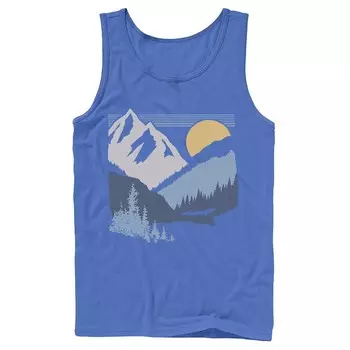 Мужская майка с наклоном Sun And Mountains Licensed Character, цвет Royal