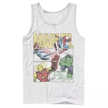 Мужская майка с наполнителем из комиксов Marvel Retro Avengers Licensed Character