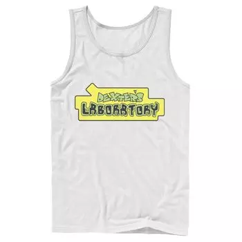 Мужская майка с оригинальным логотипом Cartoon Network Dexter's Laboratory Licensed Character