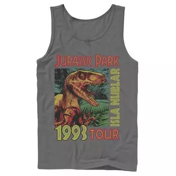 Мужская майка с плакатом тура «Парк Юрского периода» Isla Nublar 1993 года Licensed Character
