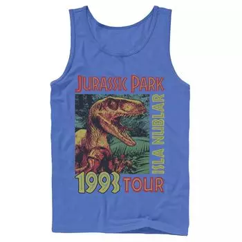 Мужская майка с плакатом тура «Парк Юрского периода» Isla Nublar 1993 года Licensed Character