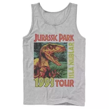 Мужская майка с плакатом тура «Парк Юрского периода» Isla Nublar 1993 года Licensed Character