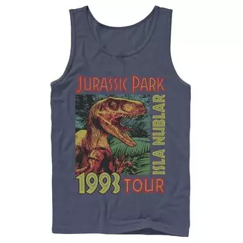 Мужская майка с плакатом тура «Парк Юрского периода» Isla Nublar 1993 года Licensed Character
