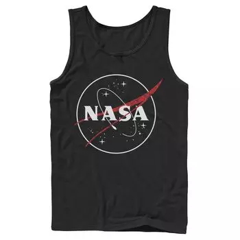 Мужская майка с полым круглым логотипом NASA Licensed Character
