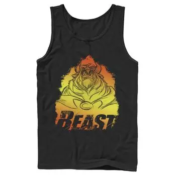 Мужская майка с портретным градиентом Disney The Beauty And The Beast Licensed Character