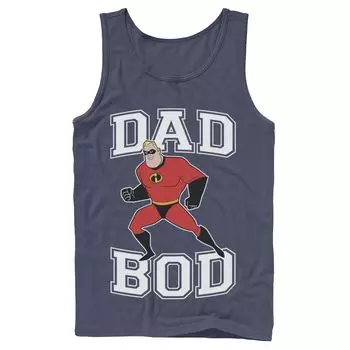 Мужская майка с портретом Disney/Pixar Incredibles Mr. Incredible Dad Bod Disney / Pixar