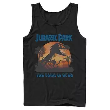 Мужская майка с портретом «Парк Юрского периода T Rex Sunset» Licensed Character