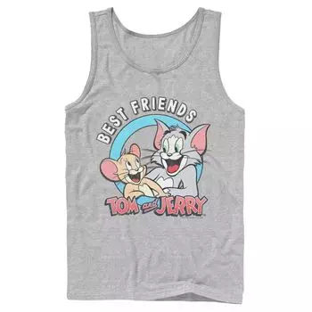 Мужская майка с портретом Tom And Jerry Best Friends Licensed Character