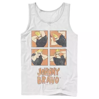 Мужская майка с прической Cartoon Network Johnny Bravo Box Up Licensed Character
