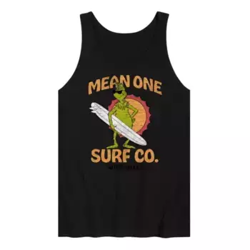 Мужская майка с принтом «Доктор Сьюз, Гринч, Mean One Surf» Licensed Character, черный