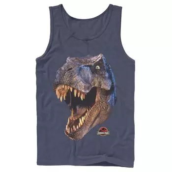 Мужская майка с принтом «Парк Юрского периода» T-Rex Head Roar Licensed Character