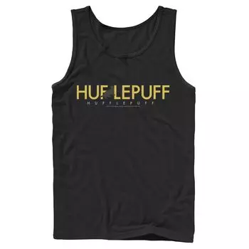 Мужская майка с простой надписью Harry Potter Hufflepuff House Licensed Character