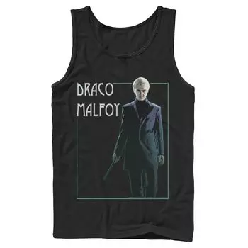 Мужская майка с простым портретом и рисунком Гарри Поттера Драко Малфоя в рамке Harry Potter