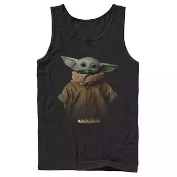 Мужская майка с простым портретом Star Wars: The Mandalorian The Child