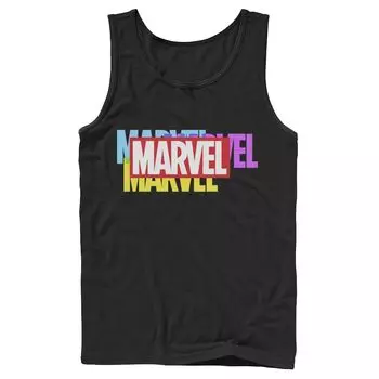Мужская майка с разноцветным логотипом Marvel Licensed Character