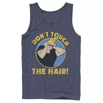 Мужская майка с рисунком CN Johnny Bravo Don't Touch The Hair Badge Licensed Character
