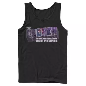 Мужская майка с рисунком Invader Zim Greetings From Blorch Licensed Character