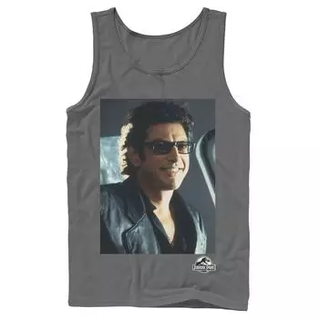 Мужская майка с рисунком Jurassic Park Goldblum Sly Smile Licensed Character