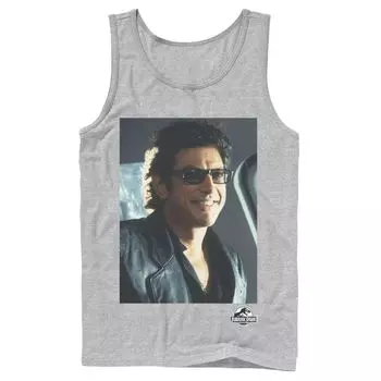 Мужская майка с рисунком Jurassic Park Goldblum Sly Smile Licensed Character
